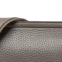 Mulberry Grey Grained Leather Antony Messenger Bag