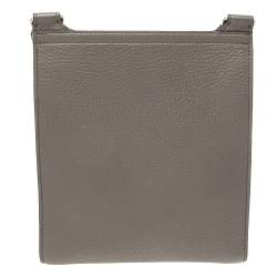 Mulberry Grey Grained Leather Antony Messenger Bag