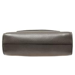 Mulberry Grey Grained Leather Antony Messenger Bag