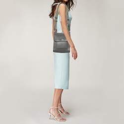 Mulberry Grey Grained Leather Antony Messenger Bag