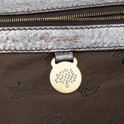 Mulberry Metallic Grey Leather Shoulder Bag