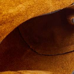 Pre Owned Mulberry Mustard Nubuck Leather Mini Cookie Crossbody Bag