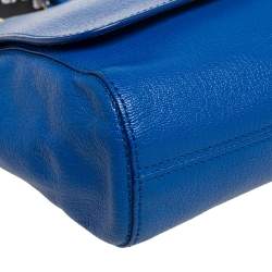 Pre Owned Mulberry Blue Leather Darley Small Shoulder Bag