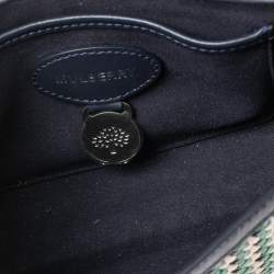 Pre Owned Mulberry Multicolor Leather Woven Delphie Duo Flap Shoulder Bag