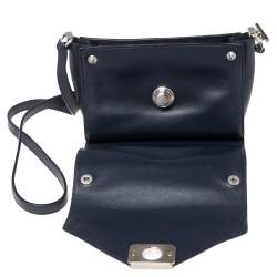 Pre Owned Mulberry Multicolor Leather Woven Delphie Duo Flap Shoulder Bag