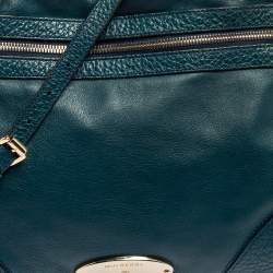 Pre Owned Mulberry Dark Teal Green Leather Taylor Top Handle Bag