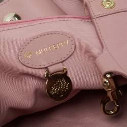 Pre Owned Mulberry Pink Leather Drawstring Shoulder Bag