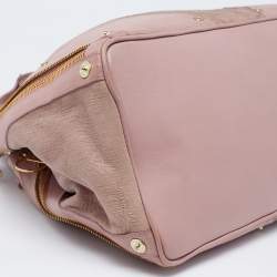 Pre Owned Mulberry Pink Leather Drawstring Shoulder Bag