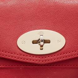 Pre Owned Mulberry Red Leather Mini Alexa Top Handle Bag