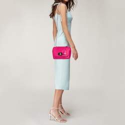 Mulberry Fuchsia Leather Small Lily Shoulder Bag