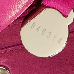 Mulberry Fuchsia Leather Small Lily Shoulder Bag
