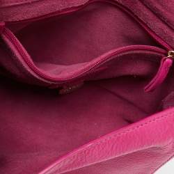 Mulberry Fuchsia Leather Small Lily Shoulder Bag