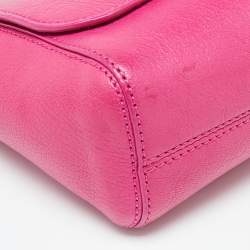 Mulberry Fuchsia Leather Small Lily Shoulder Bag