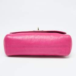 Mulberry Fuchsia Leather Small Lily Shoulder Bag