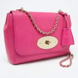 Mulberry Fuchsia Leather Small Lily Shoulder Bag