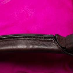 Pre Owned Mulberry Magenta/Brown Calf Hair and Leather Mitzy Hobo