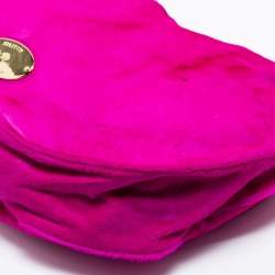Pre Owned Mulberry Magenta/Brown Calf Hair and Leather Mitzy Hobo