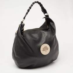 Pre Owned Mulberry Black Leather Large Daria Hobo