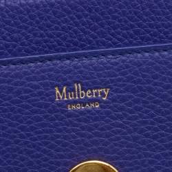Pre Owned Mulberry Indigo Blue Leather Small Lily Chain Shoulder Bag