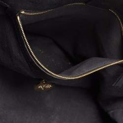 Pre Owned Mulberry Black Leather Bayswater Tote
