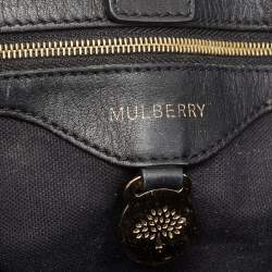 Pre Owned Mulberry Black Leather Bayswater Tote