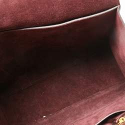 Pre Owned Mulberry Burgundy Leather Bayswater Satchel