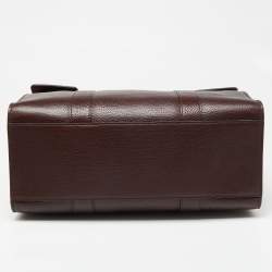 Pre Owned Mulberry Burgundy Leather Bayswater Satchel