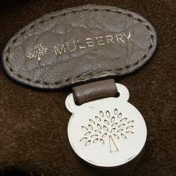 Mulberry Grey Pebbled Leather Bayswater Satchel