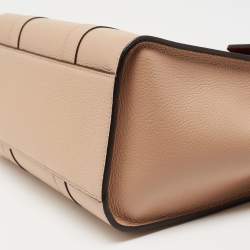 Pre Owned Mulberry Beige Leather Small Bayswater Satchel