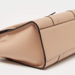 Pre Owned Mulberry Beige Leather Small Bayswater Satchel