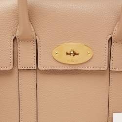 Pre Owned Mulberry Beige Leather Small Bayswater Satchel