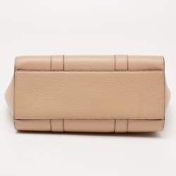 Pre Owned Mulberry Beige Leather Small Bayswater Satchel