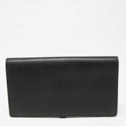 Mulberry Black Leather Tree Logo Long Wallet