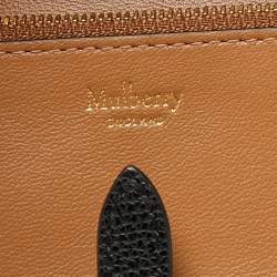 Mulberry Black Leather Tree Logo Long Wallet