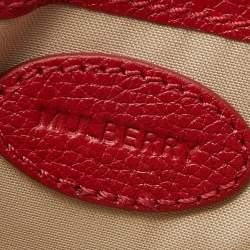 Pre Owned Mulberry Red Leather Bayswater Chain Clutch