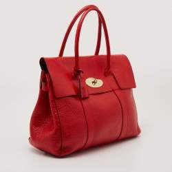 Pre Owned Mulberry Red Patent Leather Bayswater Satchel