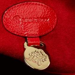 Pre Owned Mulberry Red Patent Leather Bayswater Satchel