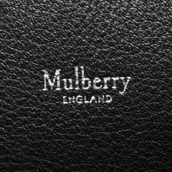 Mulberry Black Leather Round Ended Duffel Bag