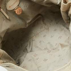 Pre Owned Mulberry Ivory Leather Oversized Alexa Top Handle Bag