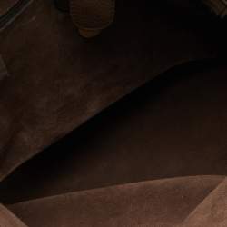 Mulberry Dark Brown Suede and Leather Effie Satchel
