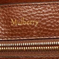 Pre Owned Mulberry Tan Leather Amberley Top Handle Bag