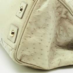 Pre Owned Mulberry Pale Green Ostrich Bayswater Satchel