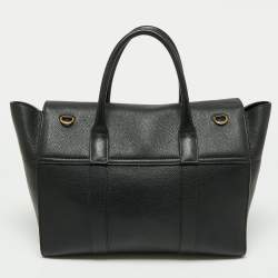 Pre Owned Mulberry Black Leather Bayswater Satchel
