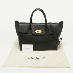 Pre Owned Mulberry Black Leather Bayswater Satchel
