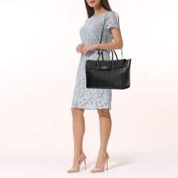 Pre Owned Mulberry Black Leather Bayswater Satchel