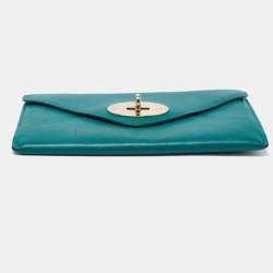 Mulberry Green Leather Envelope Wallet