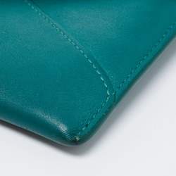 Mulberry Green Leather Envelope Wallet