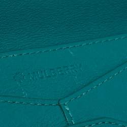 Mulberry Green Leather Envelope Wallet