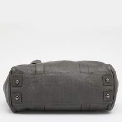 Mulberry Grey Shimmery Leather Bayswater Satchel