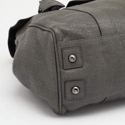 Mulberry Grey Shimmery Leather Bayswater Satchel